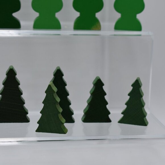 Lot of 25 Wooden Pine Trees and Spiral Trees 2" Evergreen for Train Playset - Picture 9 of 9